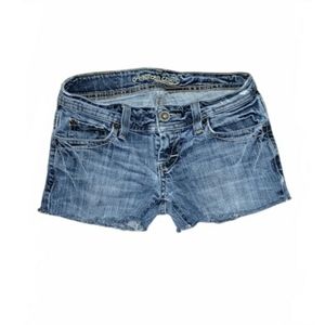 AEO Jean Shorts Size 0 American Eagle Outfitters Blue
